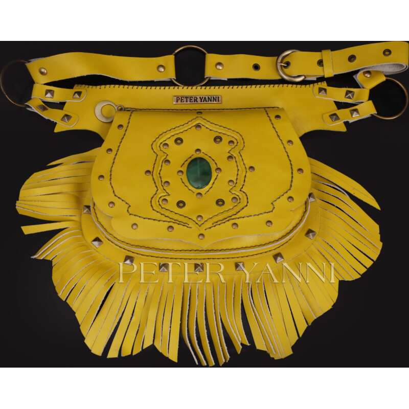 Yellow Boho Waist bag