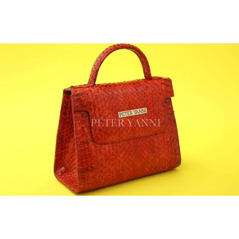Red Snakeskin Kelly bag