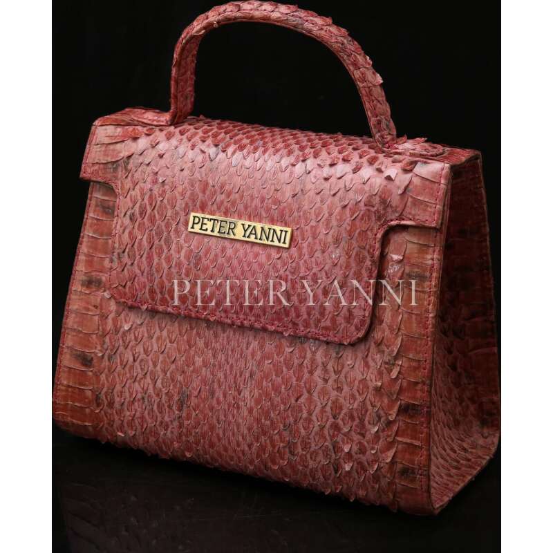 Pink Snakeskin Kelly Bag