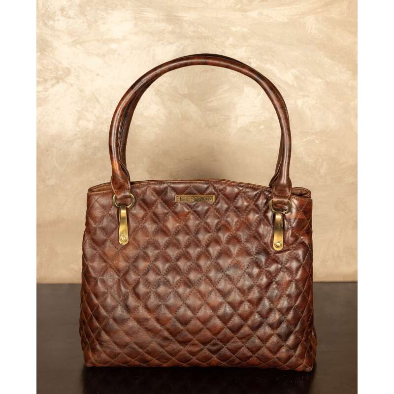 Brown Capitone Bag