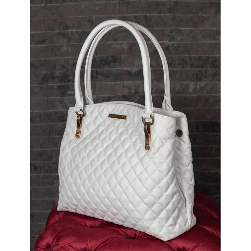 White Capitone Bag