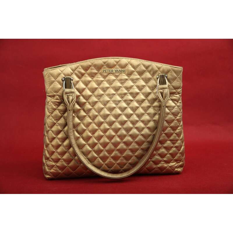 Golden Capitone Bag