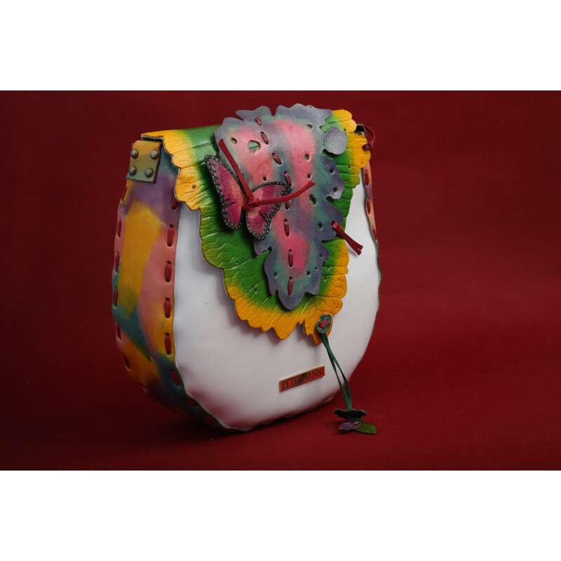 Amazon Butterfly White Crossbody Bag