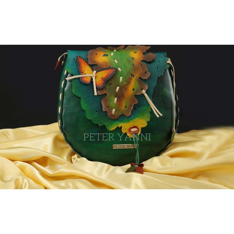 Amazon Butterfly Green Crossbody Bag