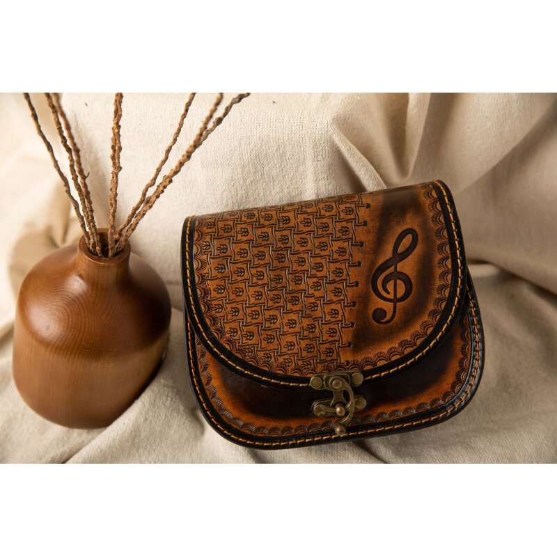 Brown Musical Crossbody Bag