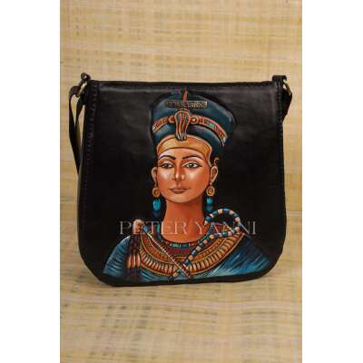 Queen Nefertiti on a Black Tote Bag