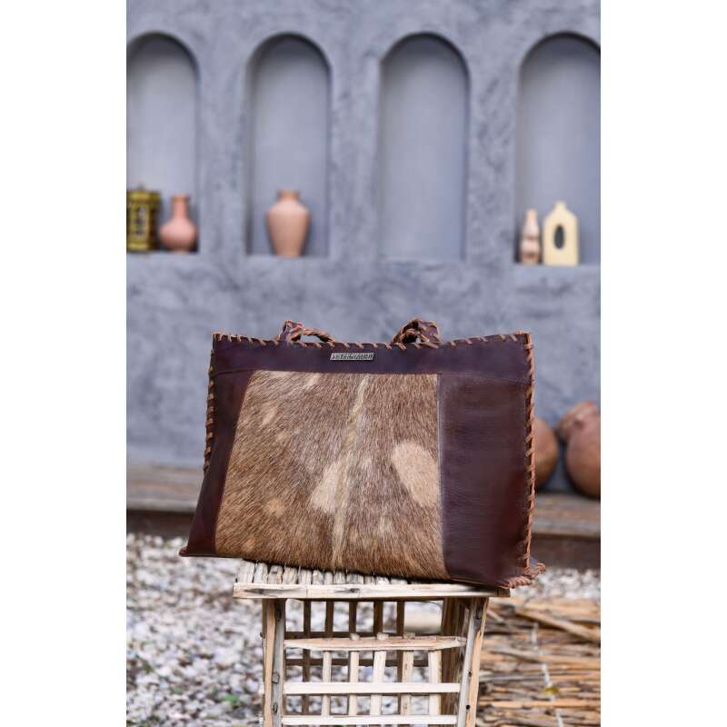 Brown Ponyhair shoulder bag