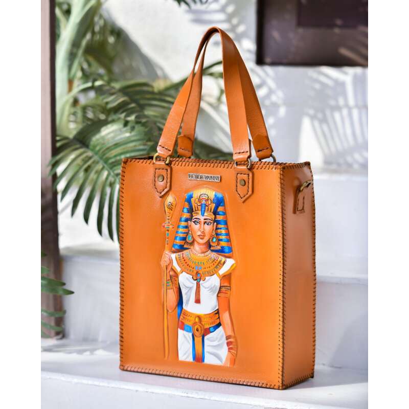 Ancient Queen with Royal Scepter on Havan Tote Bag
