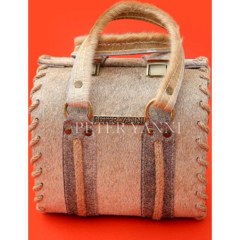 Ivory Ponyhair Box Bag