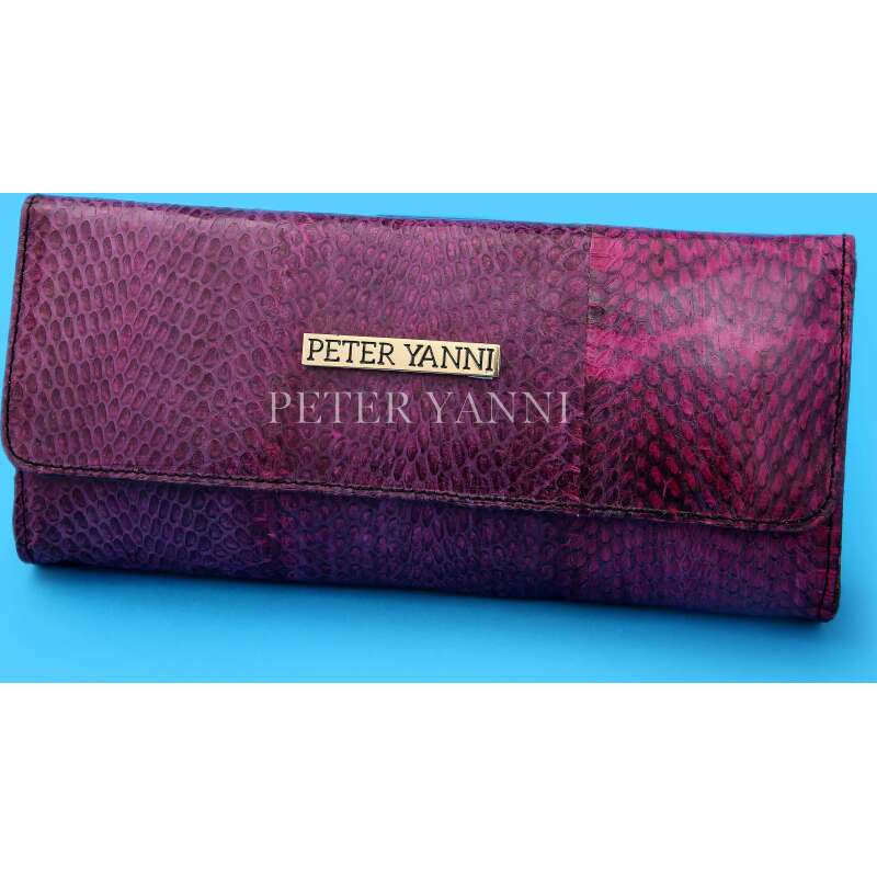 Purple Pink Snakeskin Clutch