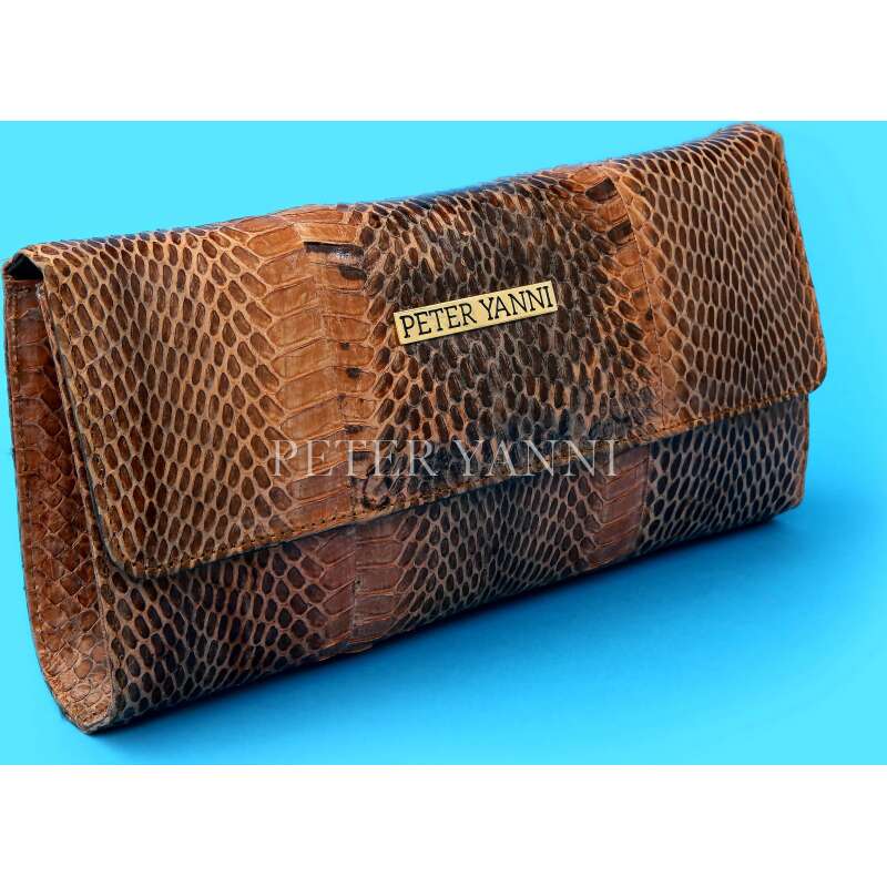 Brown x Havan Snakeskin Clutch