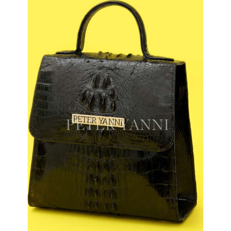 Black Crocodile Kelly Bag