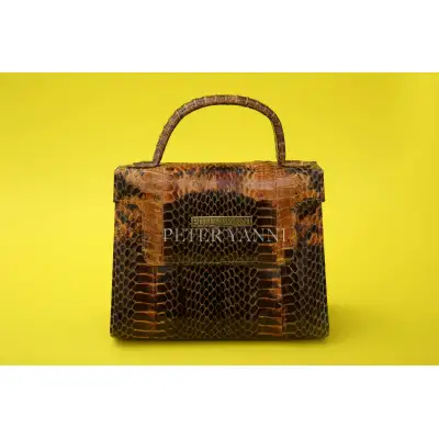 Brown & Havan Snakeskin Kelly Bag