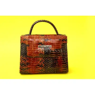 Black & Red Kelly Bag