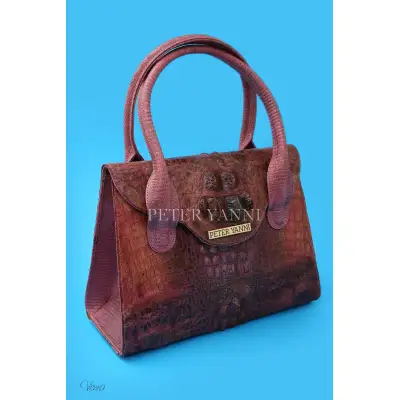 Vintage Pink Crocodile Kelly Bag