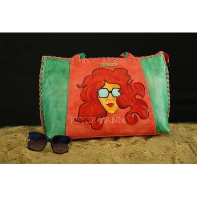 Cool girl Green & Pink Tote bag