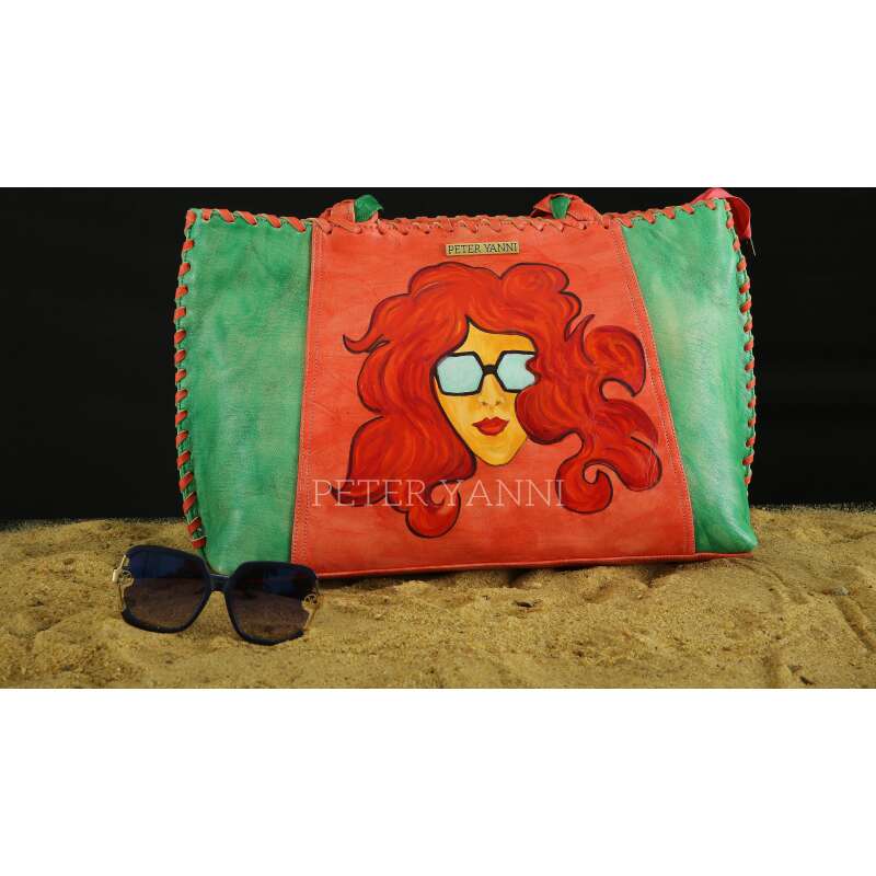 Cool girl Green & Pink Tote bag