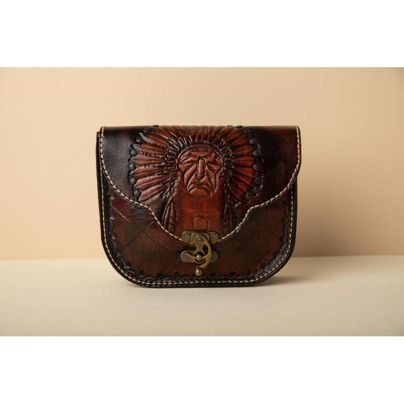 American Indian Brown Crossbag