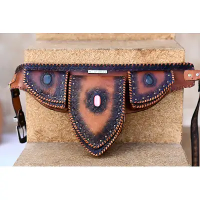 Nomad Waist bag with Original Agate stones