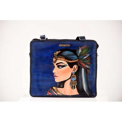 Gypsy Girl On Navy Blue Bag