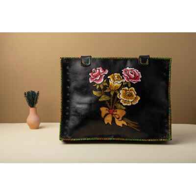 Hand Painted Flower Portrait